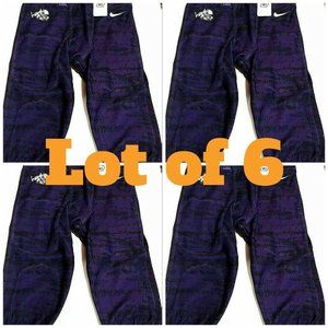 LOT of 6 Texas Christian University TCU Frog Football Pant Youth Large NIKE NWT